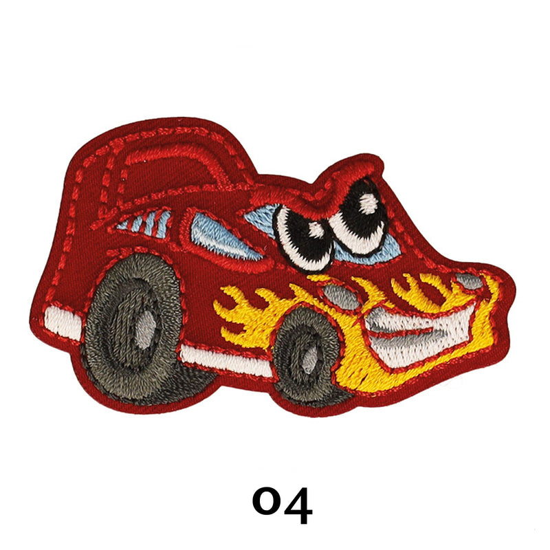 FUNNY TRANSPORT applique - 6 colours available