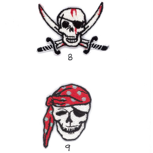 PIRATE SKULL applique - 2 colours available