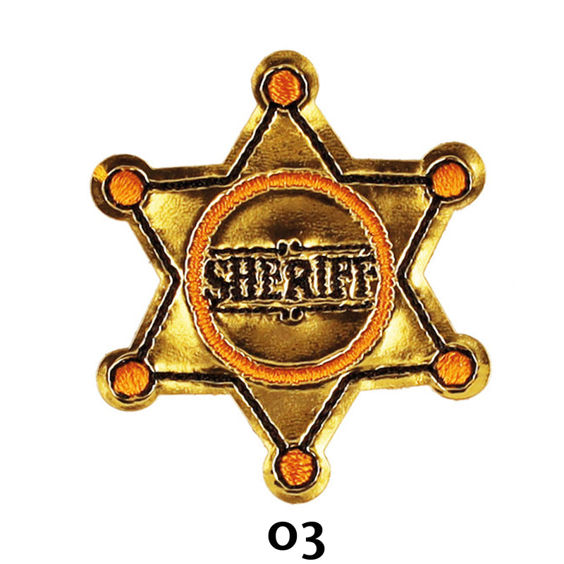 Appliqué POLICE & SHERIFF - 3 couleurs disponibles