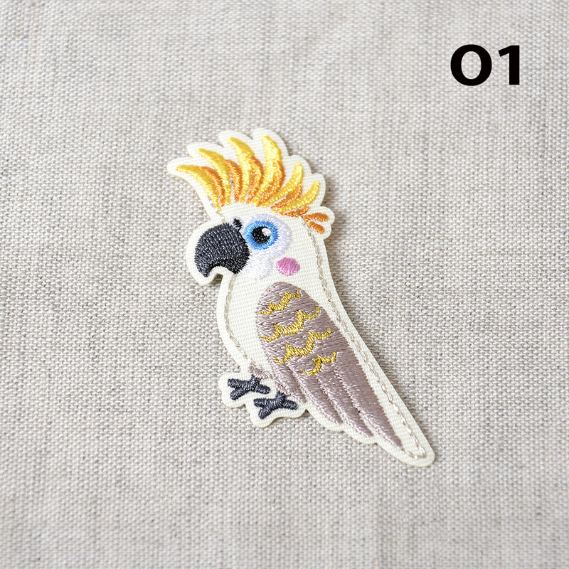 Appliqué OISEAU EXOTIQUE - 4 couleurs disponibles