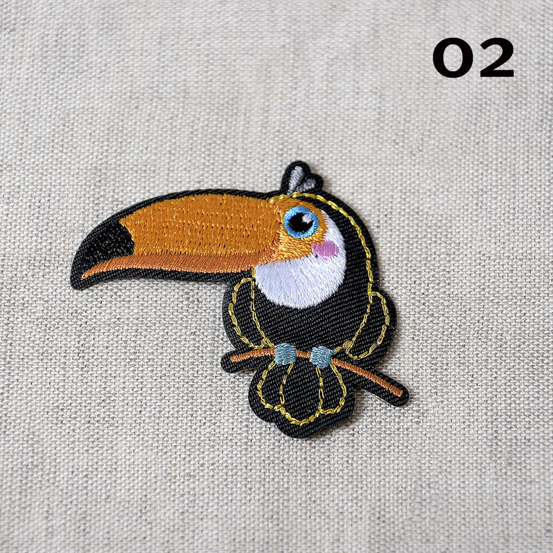 EXOTIC BIRD applique - 4 colours available