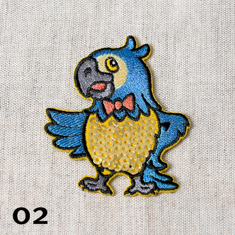 Appliqué OISEAU RIGOLO - 2 couleurs disponibles