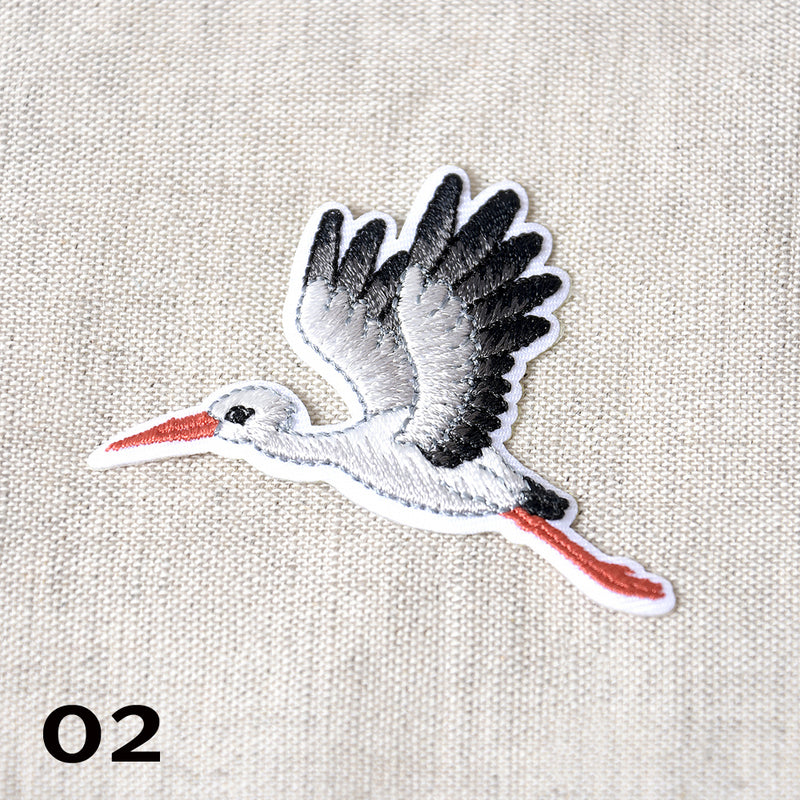 Appliqué CIGOGNE - 2 couleurs disponibles