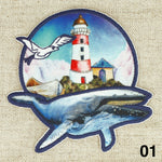 WHALE applique - 3 colours available