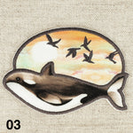 WHALE applique - 3 colours available
