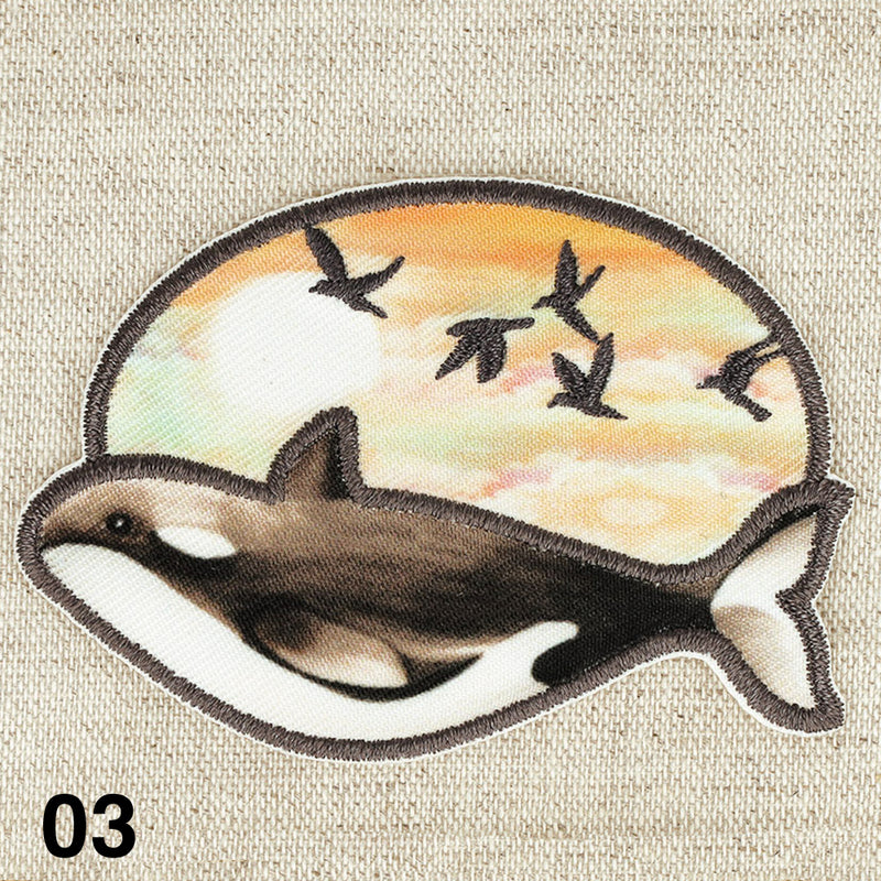 WHALE applique - 3 colours available