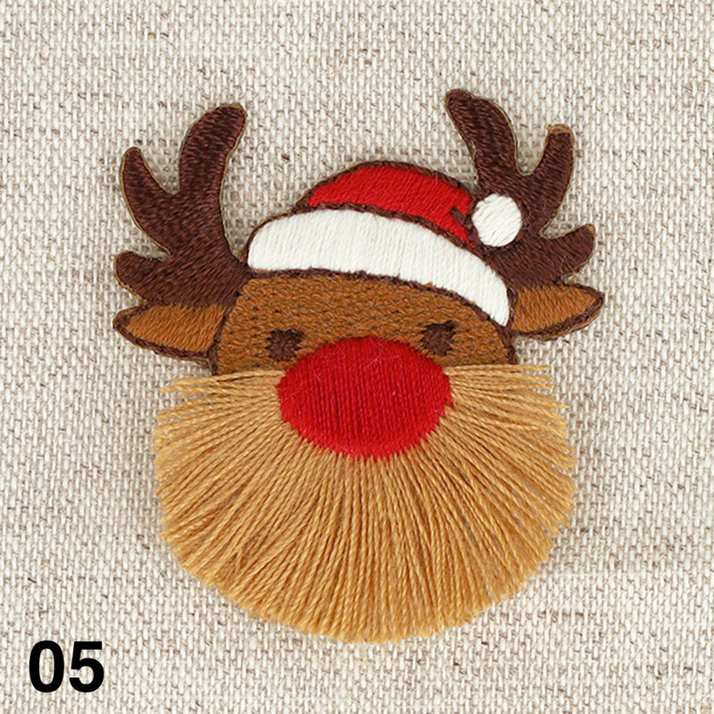 Appliqué NOËL POMPON - 8 couleurs disponibles