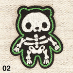 Appliqué SQUELETTE LUMINESCENT - 5 couleurs disponibles