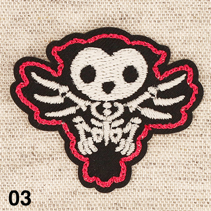 Appliqué SQUELETTE LUMINESCENT - 5 couleurs disponibles