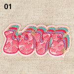 PEACE & LOVE applique - 3 colours available