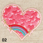 PEACE & LOVE applique - 3 colours available
