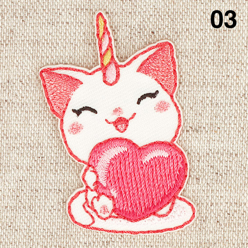 UNICORN CAT applique - 5 colours available