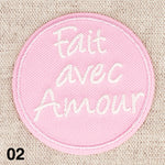 MESSAGES applique - 6 colours available