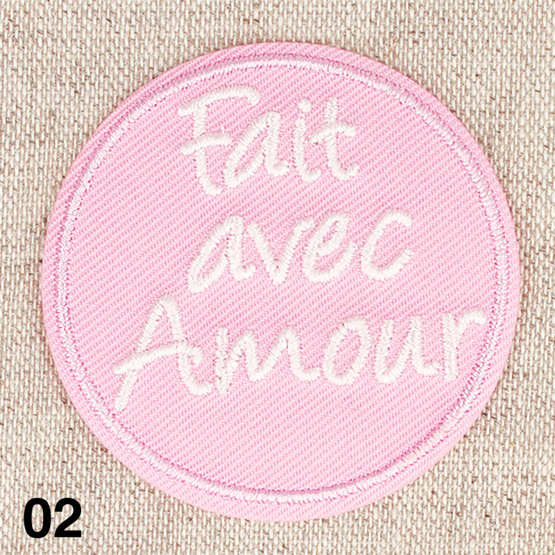 MESSAGES applique - 6 colours available