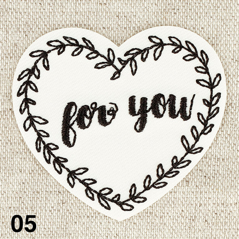 MESSAGES applique - 6 colours available