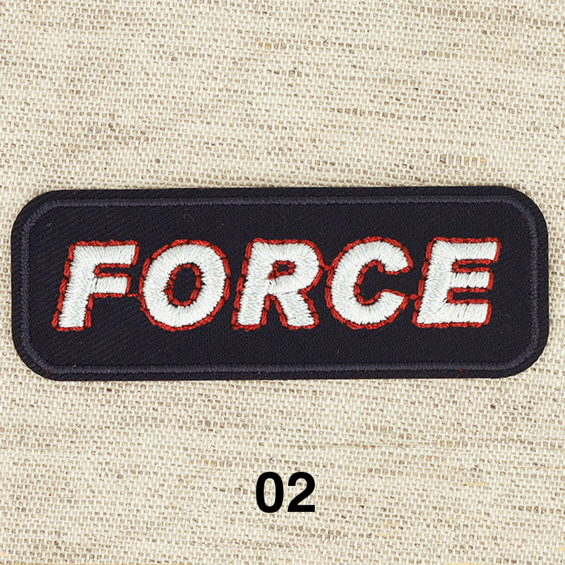 FORCE applique - 4 colours available