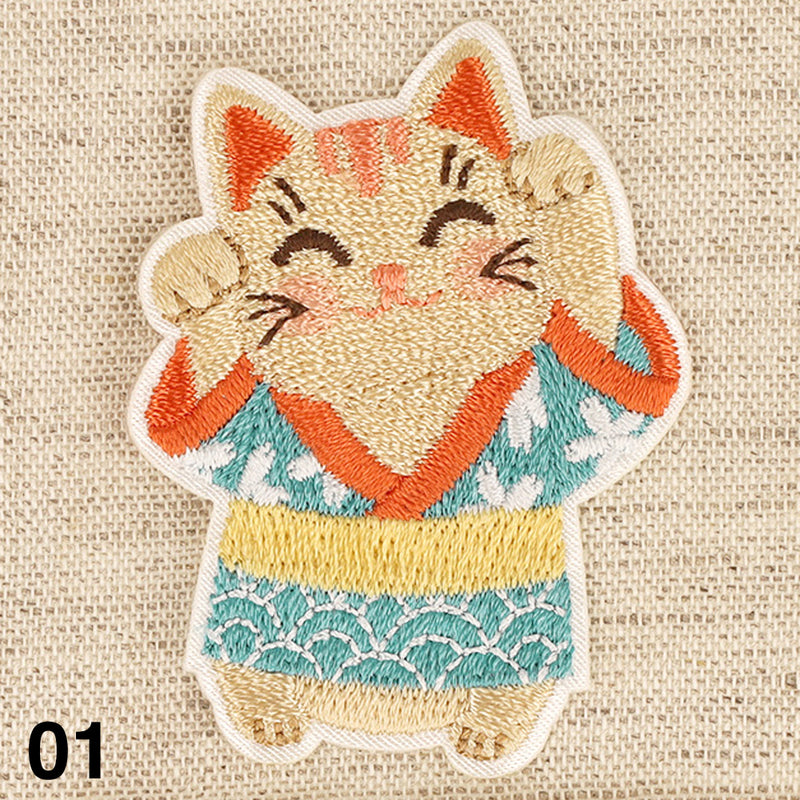 LUCKY CAT applique - 3 colours available