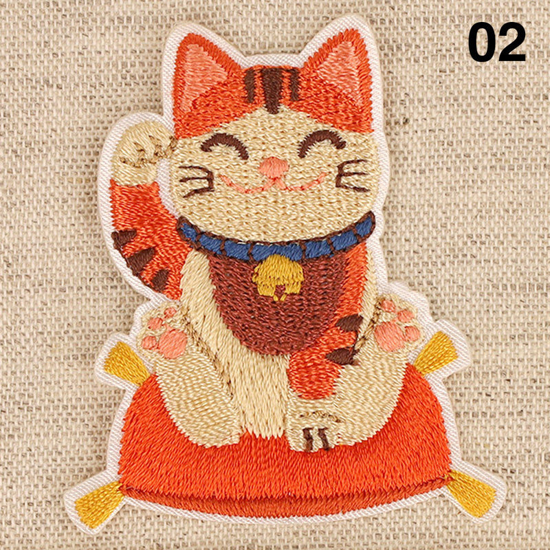 LUCKY CAT applique - 3 colours available