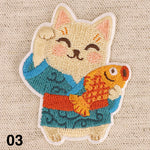 LUCKY CAT applique - 3 colours available