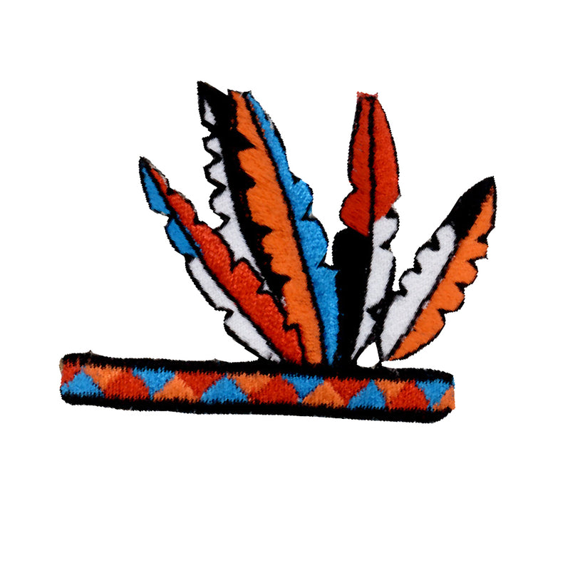 FEATHER HAT applique
