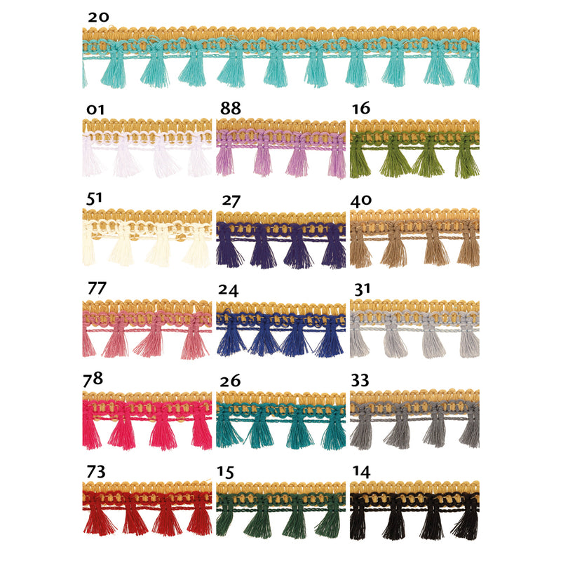 Frange SOCRATES - 16 couleurs disponibles