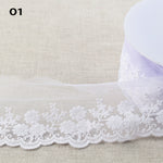 CYGNUS embroidered tulle - 8 colours available