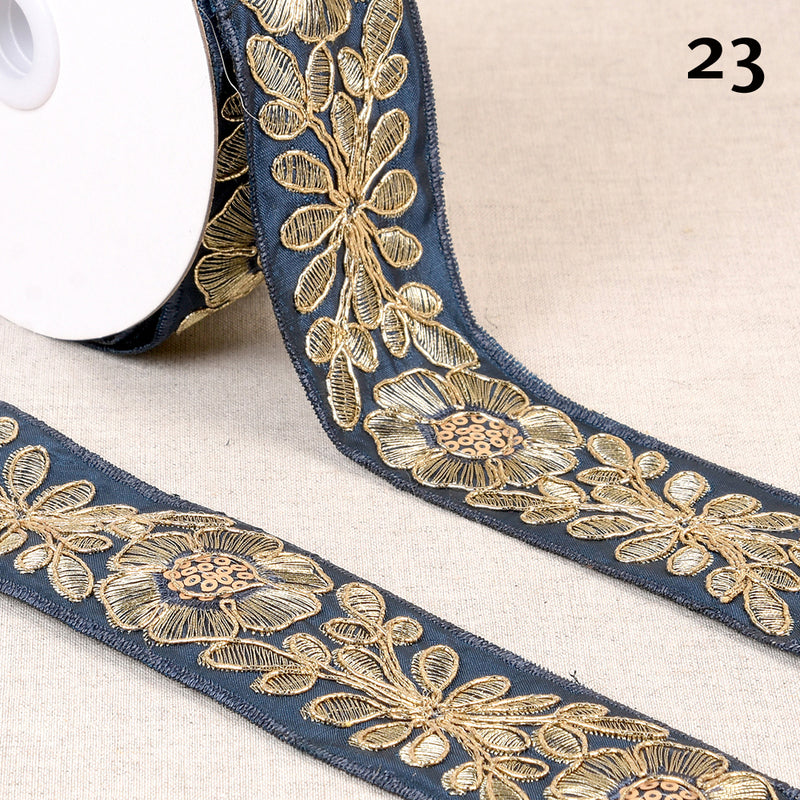AURIGA embroidered braid - 8 colours available