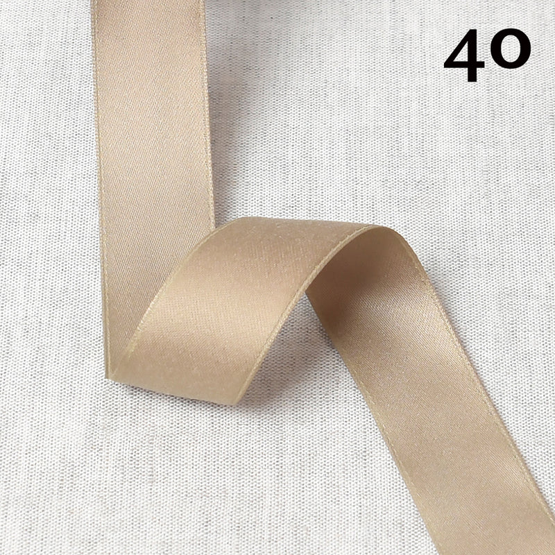 CHARLESTON satin ribbon - 30 colours available