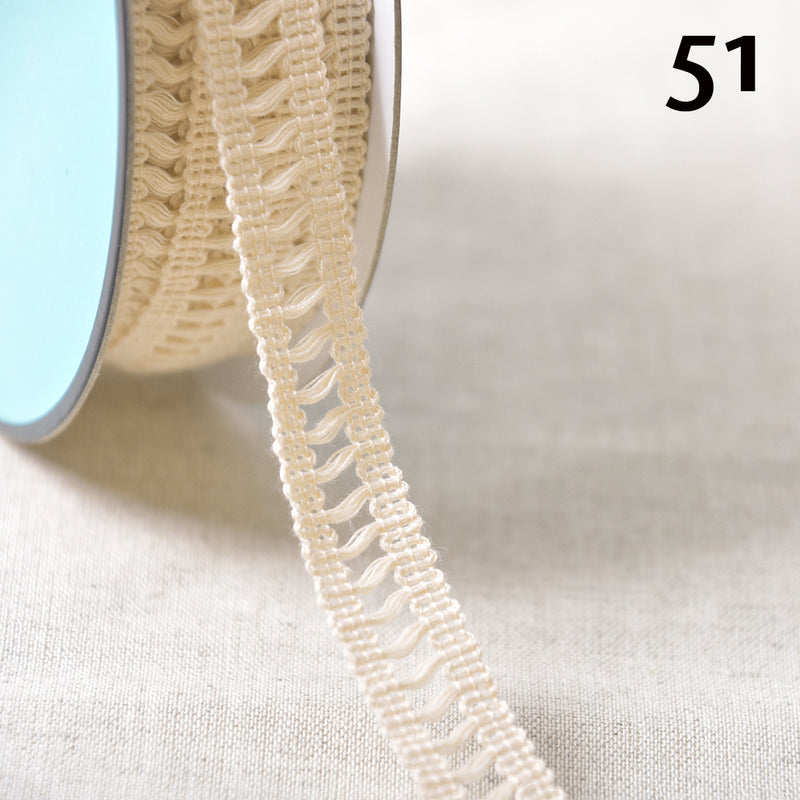 MAUPASSANT hemstitch trim - 28 colours available