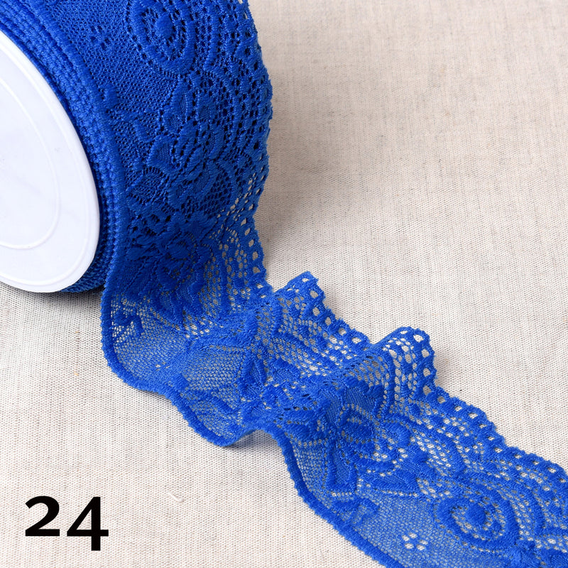 Dentelle élastique TANZANITE - 28 couleurs disponibles