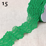 Dentelle élastique GRANITE - 28 couleurs disponibles