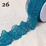 Dentelle élastique GRANITE - 28 couleurs disponibles