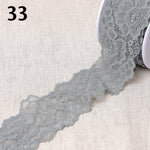 Dentelle élastique GRANITE - 28 couleurs disponibles