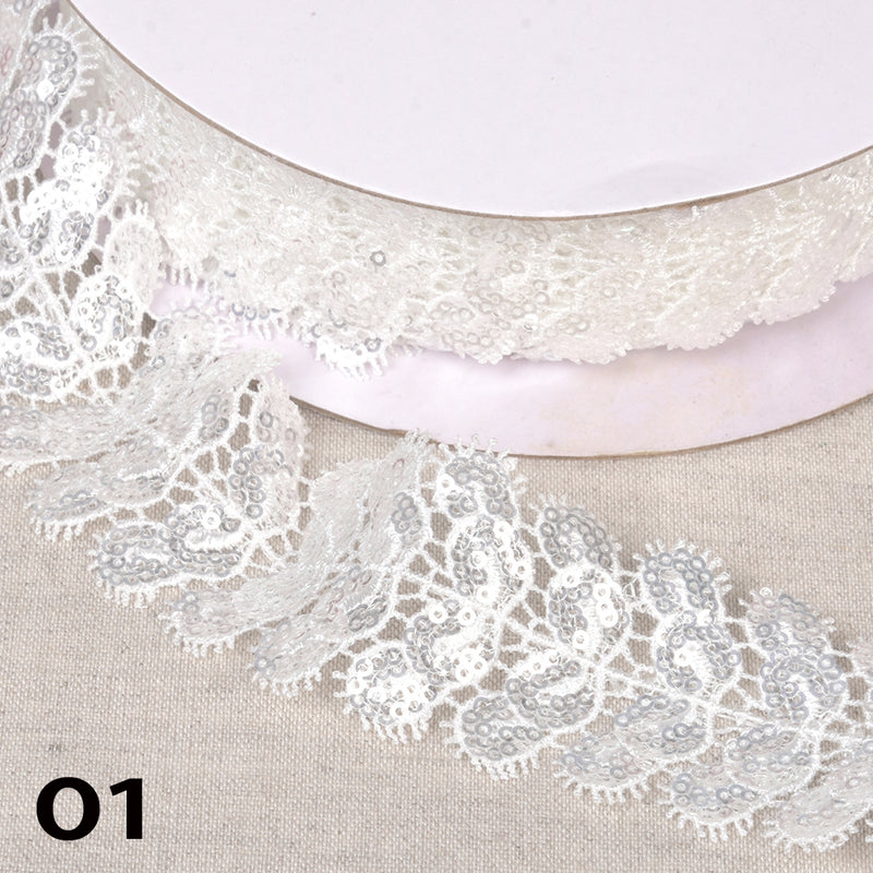 CORNALINE embroidered lace - 2 colours available