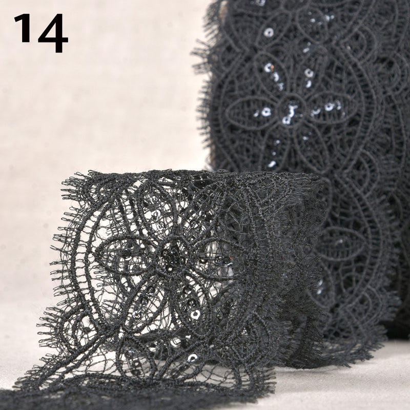 PYRITE embroidered lace - 2 colours available