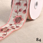 GARDENIA embroidered braid - 6 colours available