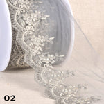 ASTER embroidered tulle - 13 colours available