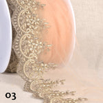 ASTER embroidered tulle - 13 colours available