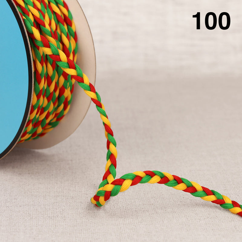 BISSAU braided cord - 8 colours available