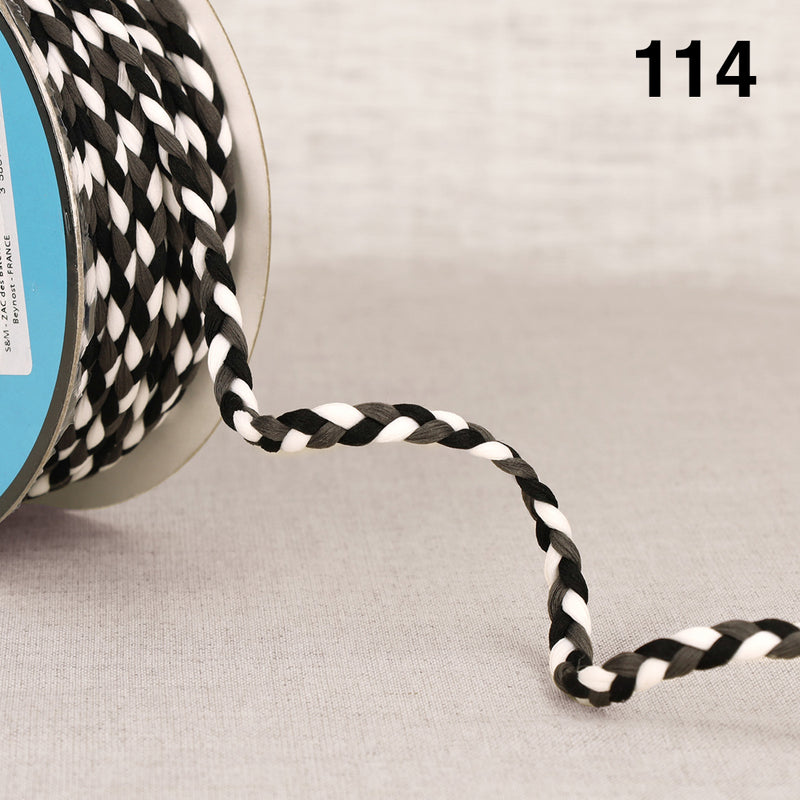 BISSAU braided cord - 8 colours available