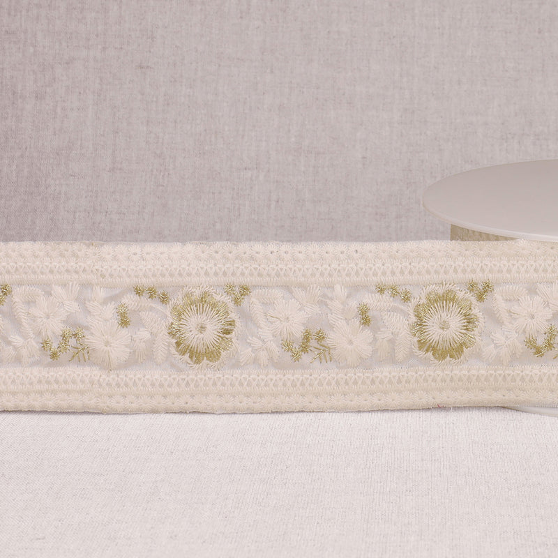 DAFFODIL embroidered braid