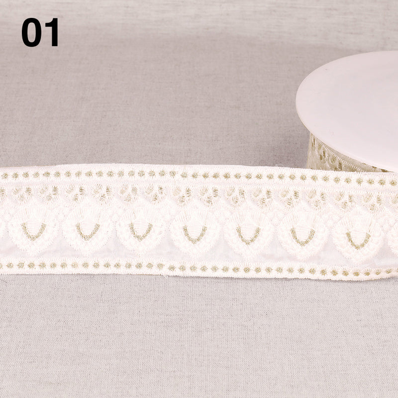 HYACINTH embroidered braid - 10 colours available