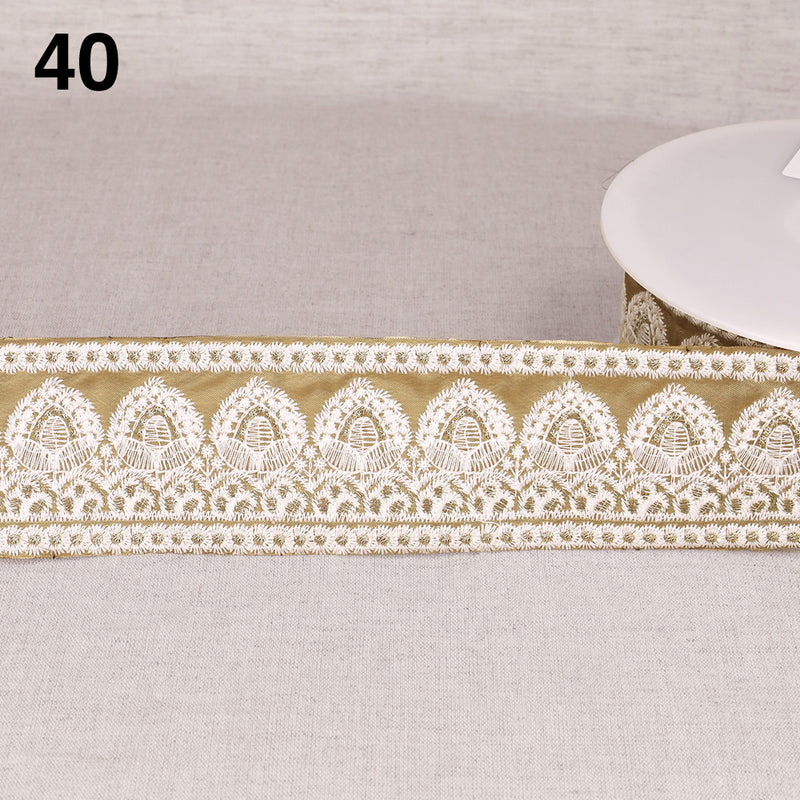 HYACINTH embroidered braid - 10 colours available