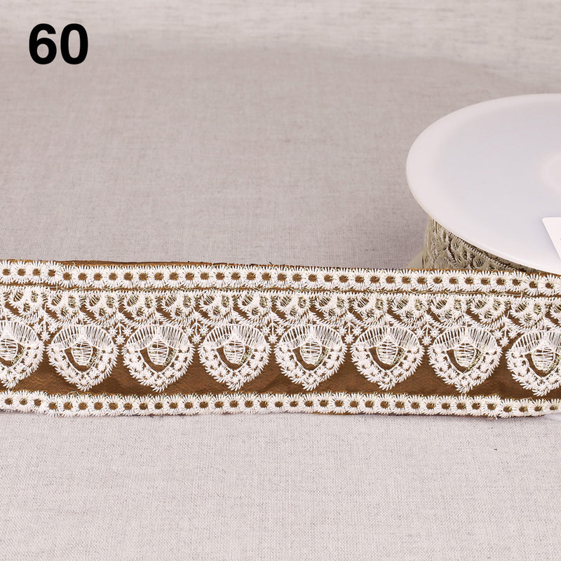 HYACINTH embroidered braid - 10 colours available