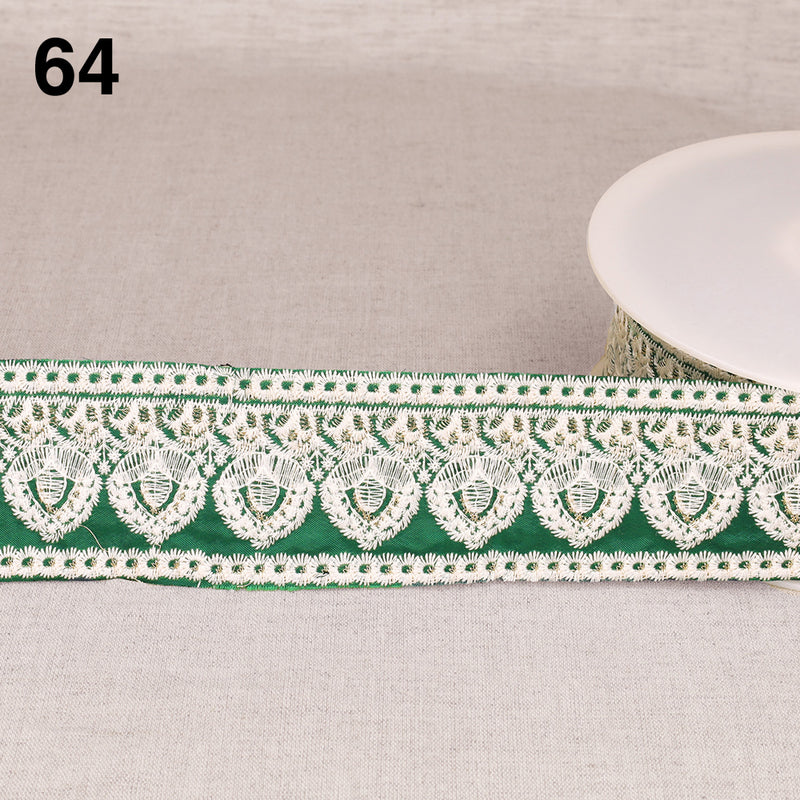 HYACINTH embroidered braid - 10 colours available