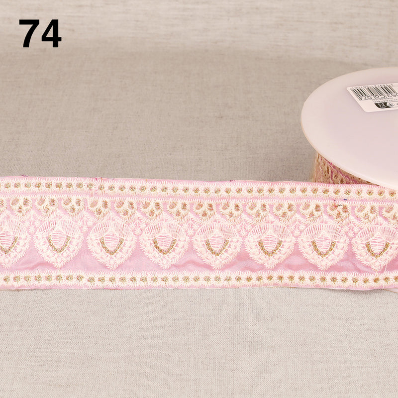 HYACINTH embroidered braid - 10 colours available