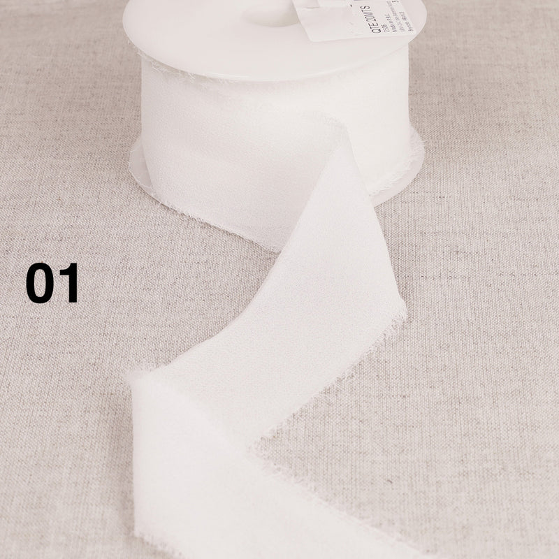 WATERFALL chiffon ribbon - 15 colours available