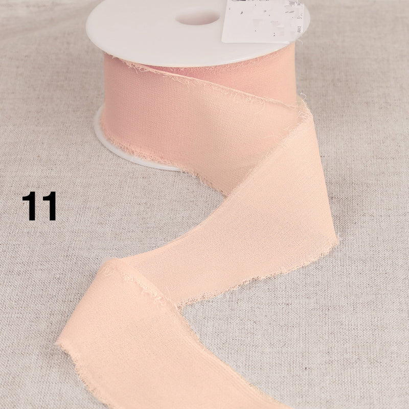 WATERFALL chiffon ribbon - 15 colours available