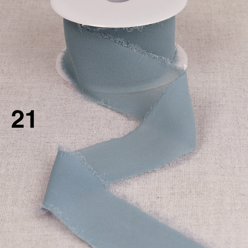 WATERFALL chiffon ribbon - 15 colours available