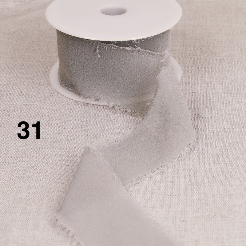 WATERFALL chiffon ribbon - 15 colours available